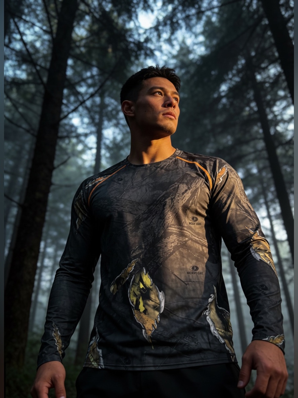 Mossy Oak Camo Performance Shirt Mens 3XL Hunting Long Sleeve Stretch Outdoors